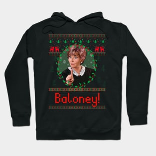 Judge Judy Ugly Christmas Sweater- Baloney Hoodie